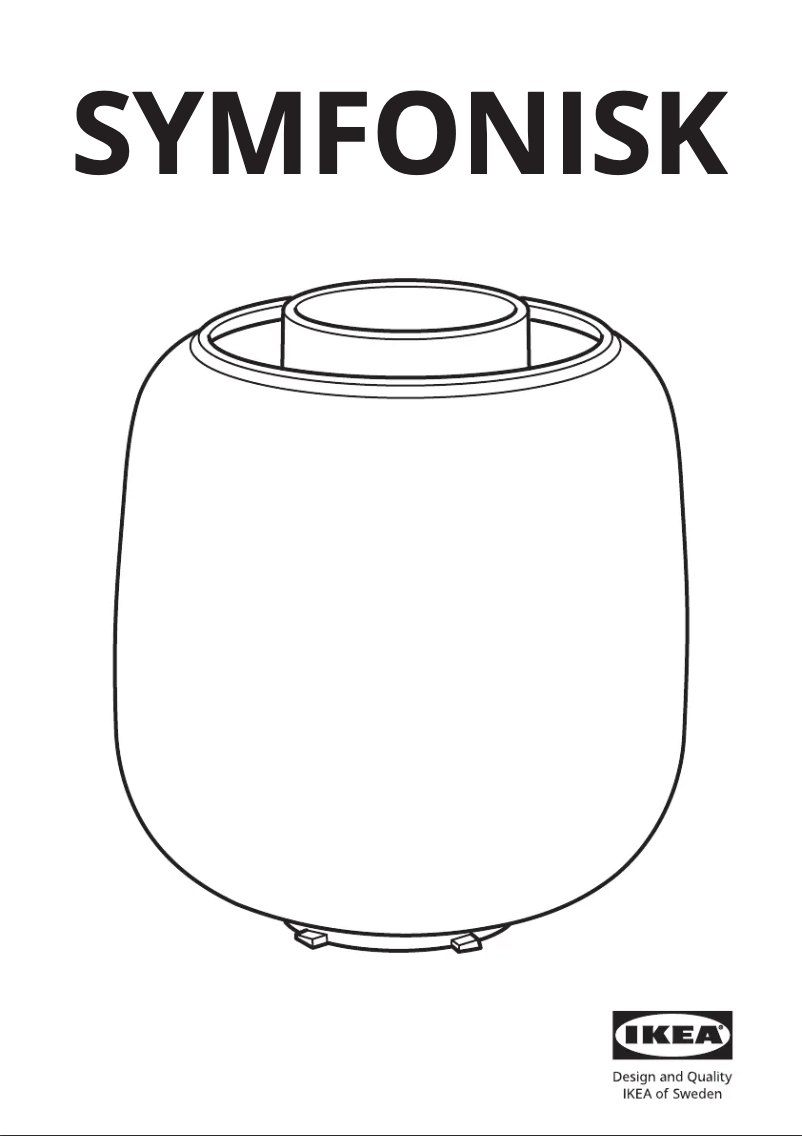 Image de la première page du manuel de l'appareil SYMFONISK 904.947.47