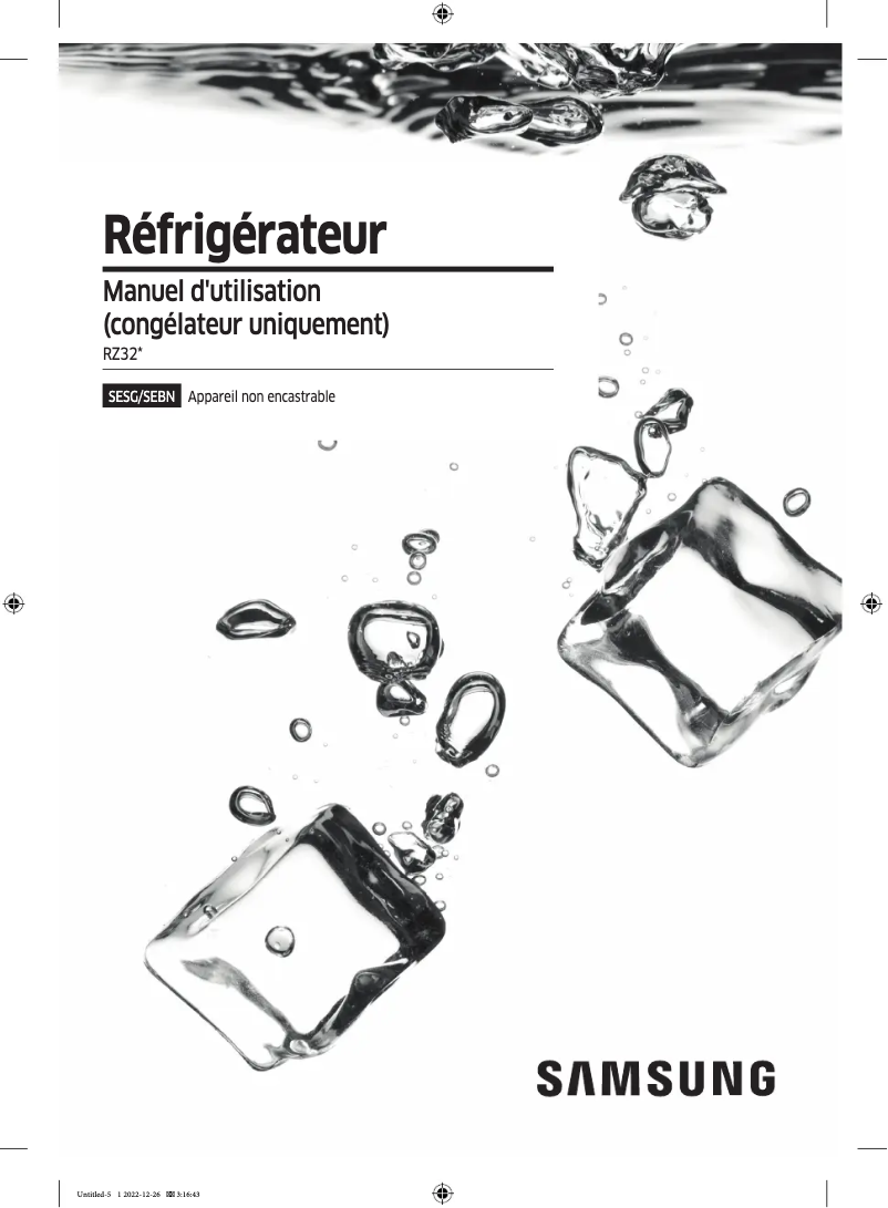 Image de la première page du manuel de l'appareil RZ32C7BD6WW