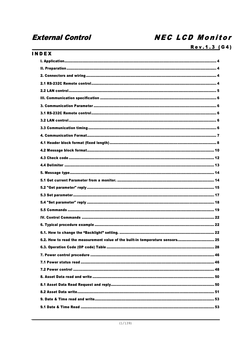 Page 1 de la notice Manuel utilisateur NEC MultiSync V654Q