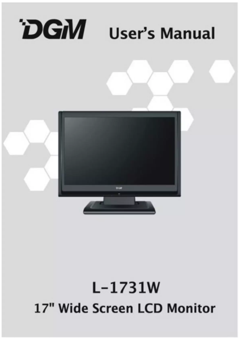 Page n°1 - Manuel utilisateur DGM L-1731W