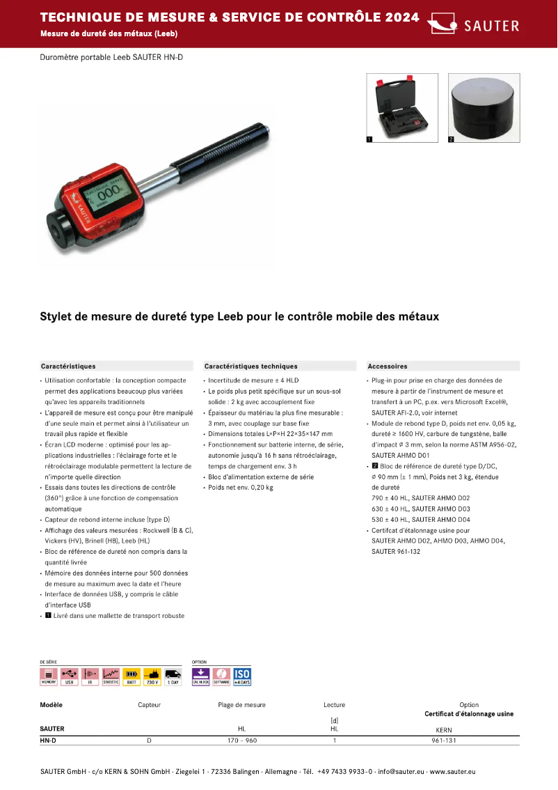 Image de la première page du manuel de l'appareil HN-D