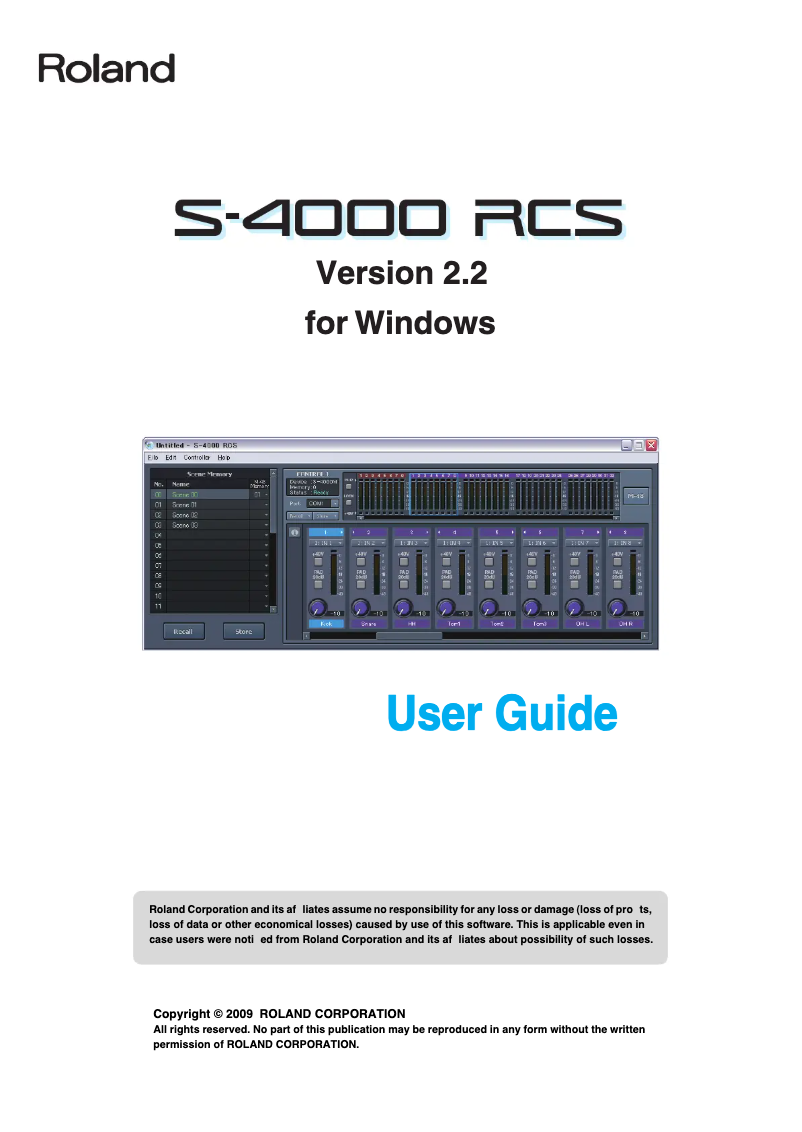 Page n°1 - Manuel utilisateur Roland M-48