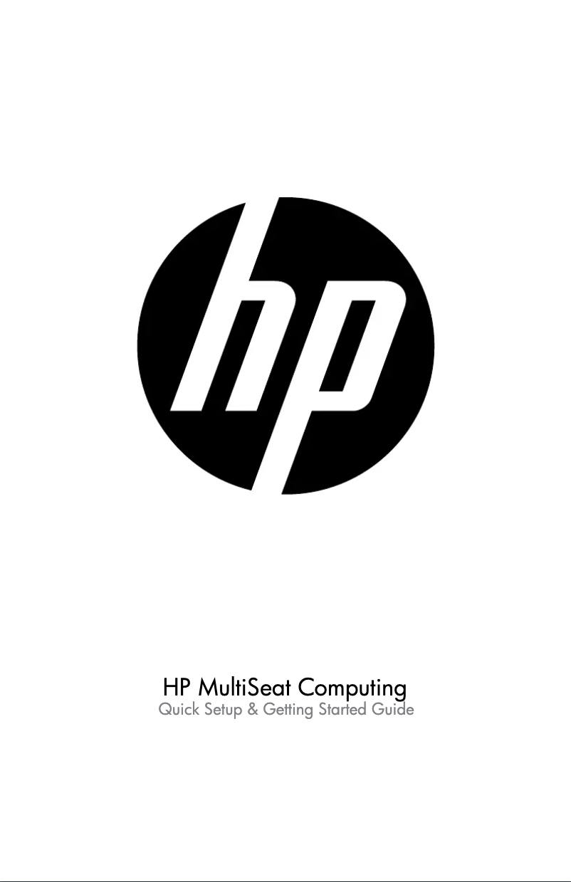 Page n°1 - Guide de démarrage rapide HP Compaq MultiSeat ms6005