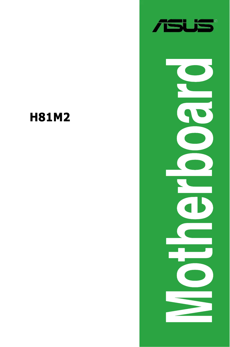 Image de la première page du manuel de l'appareil H81M2