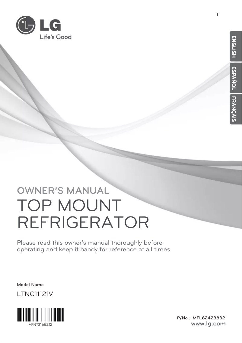 Page 1 de la notice Manuel utilisateur LG LTNC11121