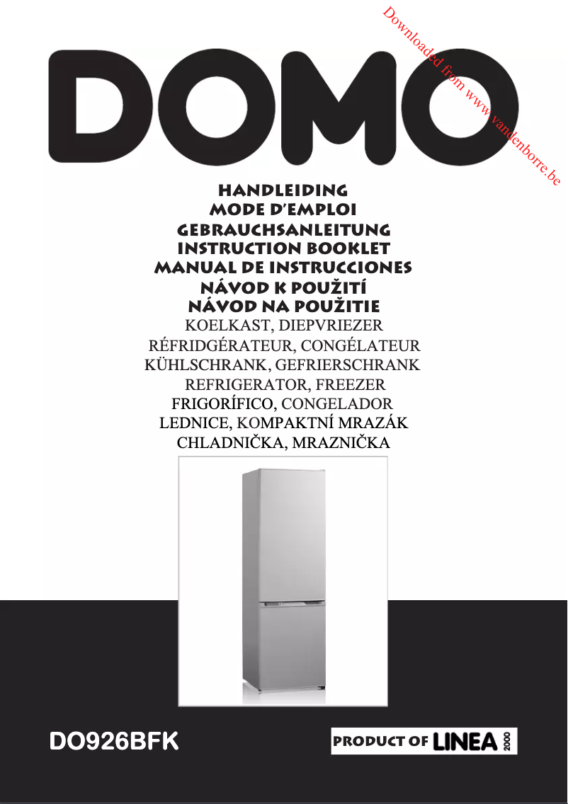 Image de la première page du manuel de l'appareil DO926BFK