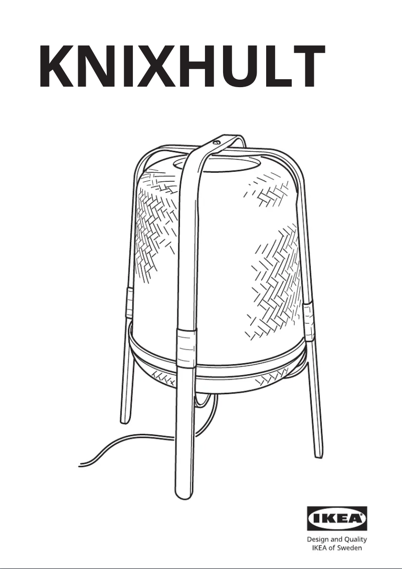 Image de la première page du manuel de l'appareil KNIXHULT 803.585.28