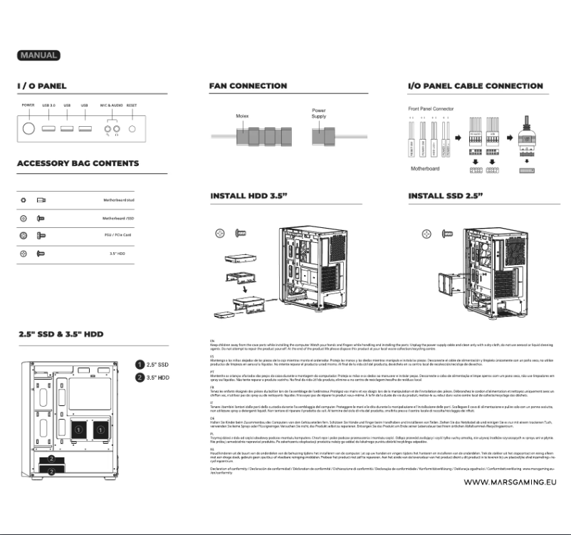 Image de la première page du manuel de l'appareil MC-3000