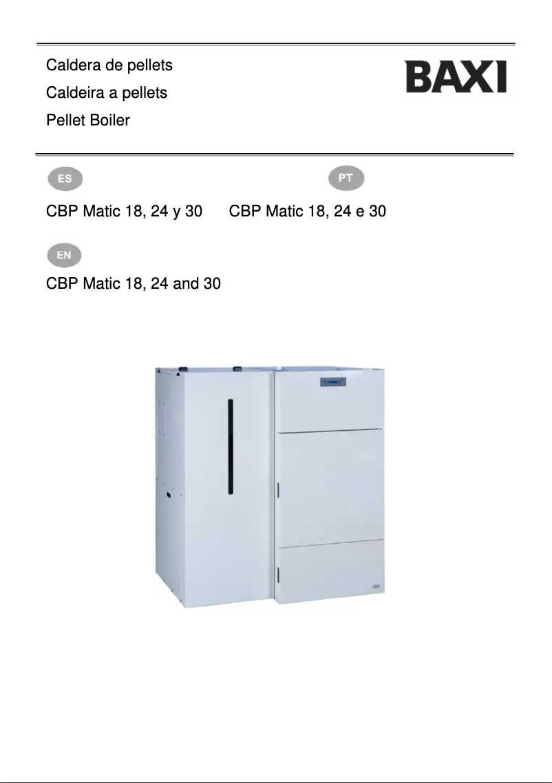 Page 1 de la notice Manuel utilisateur Baxi CBP Matic 18