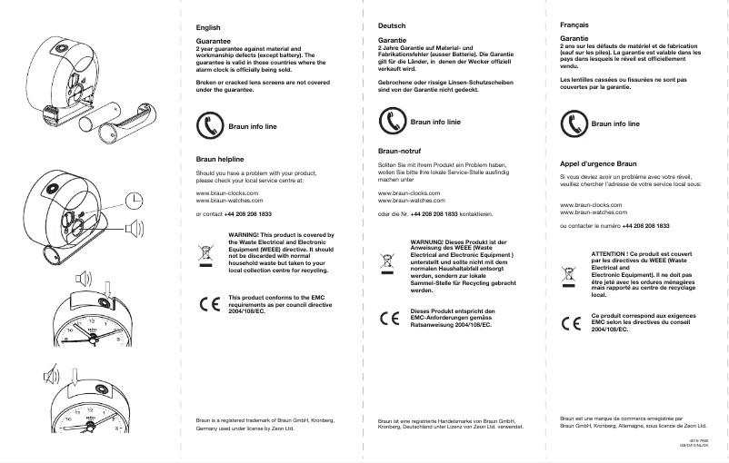 Page n°1 - Manuel utilisateur Braun BNC001GYGY