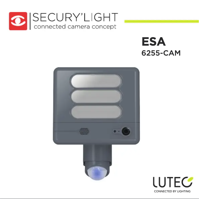 Image de la première page du manuel de l'appareil ESA 6255-CAM