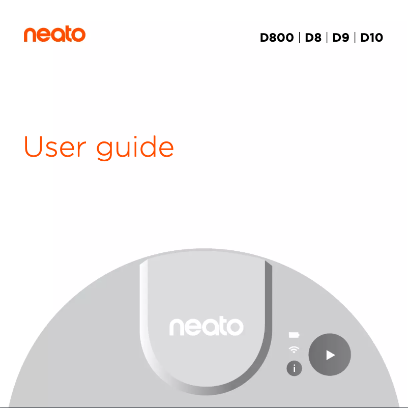 Page n°1 - Manuel utilisateur Neato Robotics D800