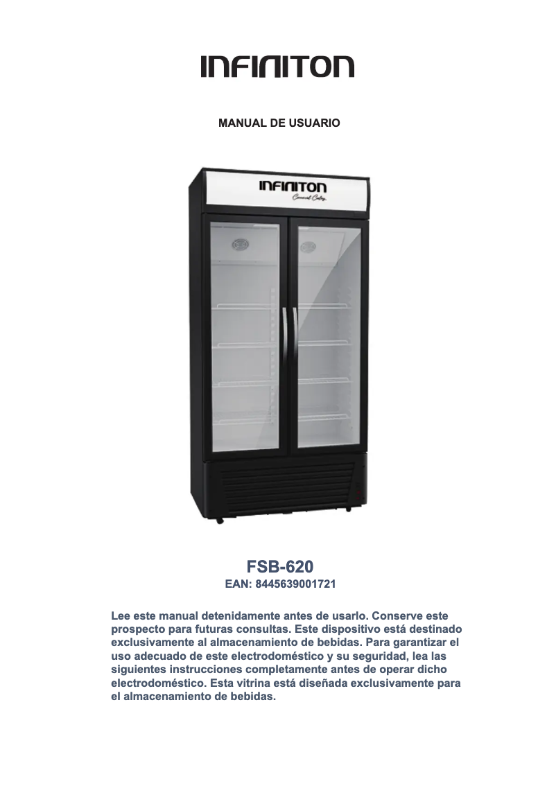 Image de la première page du manuel de l'appareil FSB-620