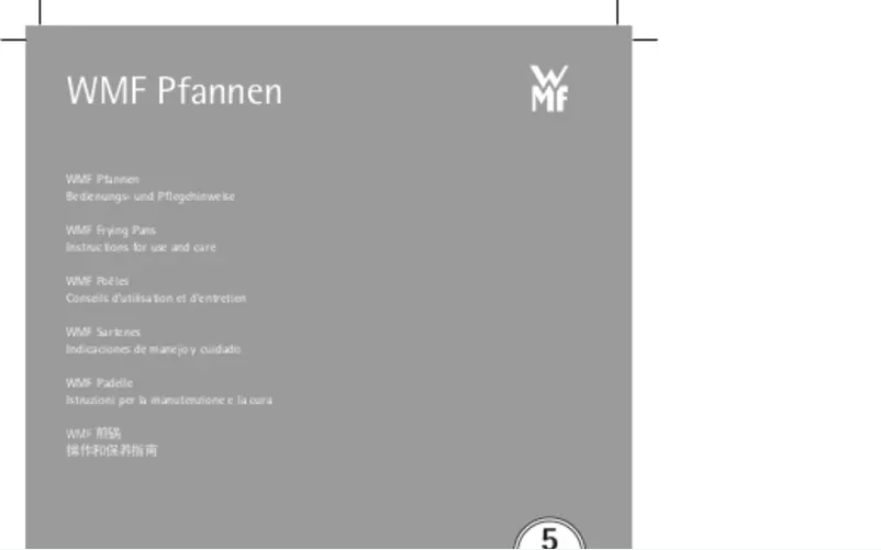 Page n°1 - Manuel utilisateur WMF PermaDur Premium