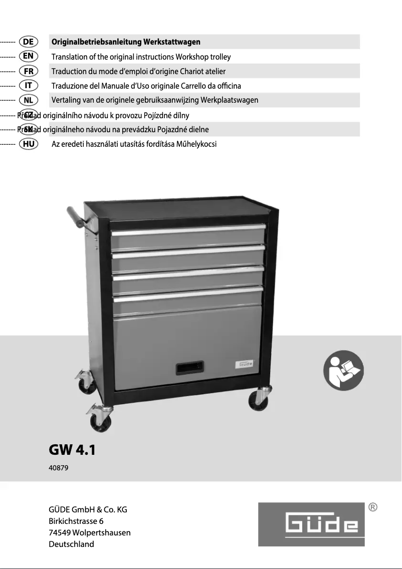 Page n°1 - Manuel utilisateur Güde GW 4.1