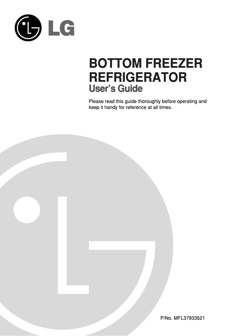Página 1 del manual Manual de usuario LG GR-B228STA