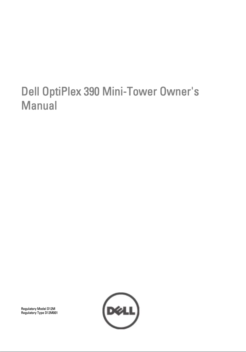 Page n°1 - Manuel utilisateur Dell OptiPlex 390