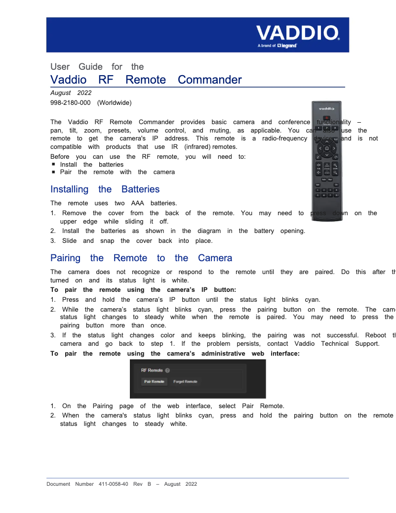 Image de la première page du manuel de l'appareil IntelliSHOT-M