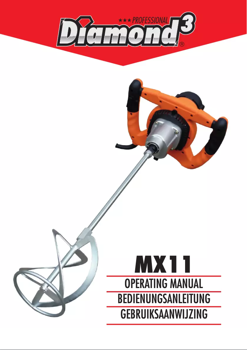 Page 1 de la notice Manuel utilisateur Diamond MX11