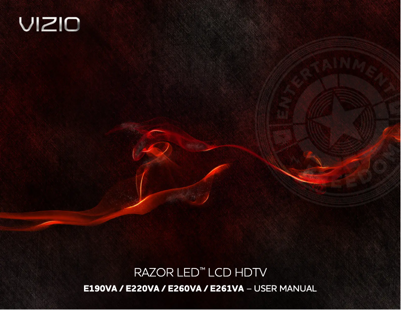 Page 1 de la notice Manuel utilisateur VIZIO E190VA