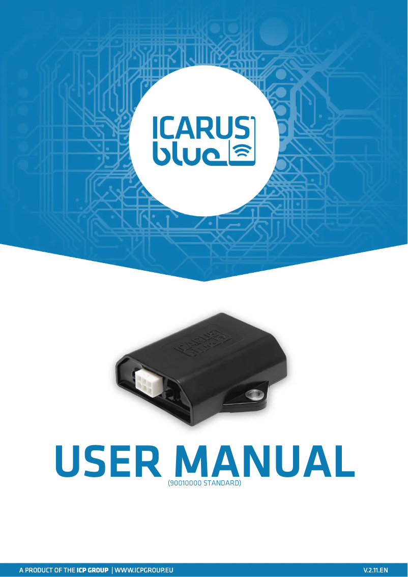Página 1 del manual Manual de usuario Icarus Blue 90010010