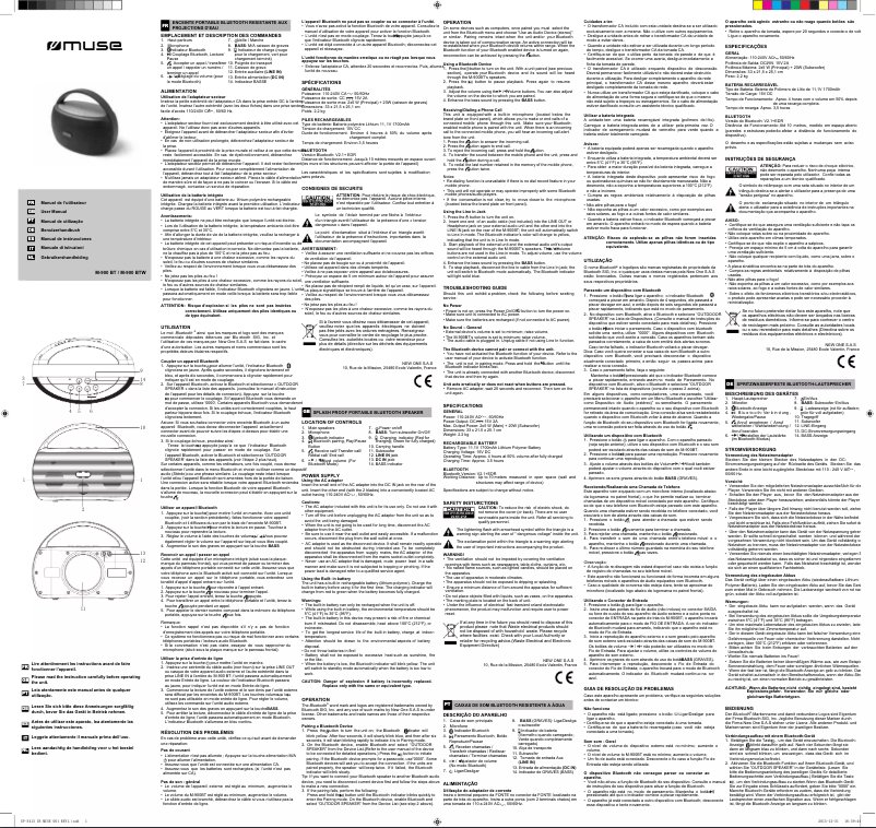 Image de la première page du manuel de l'appareil M-900 BTW