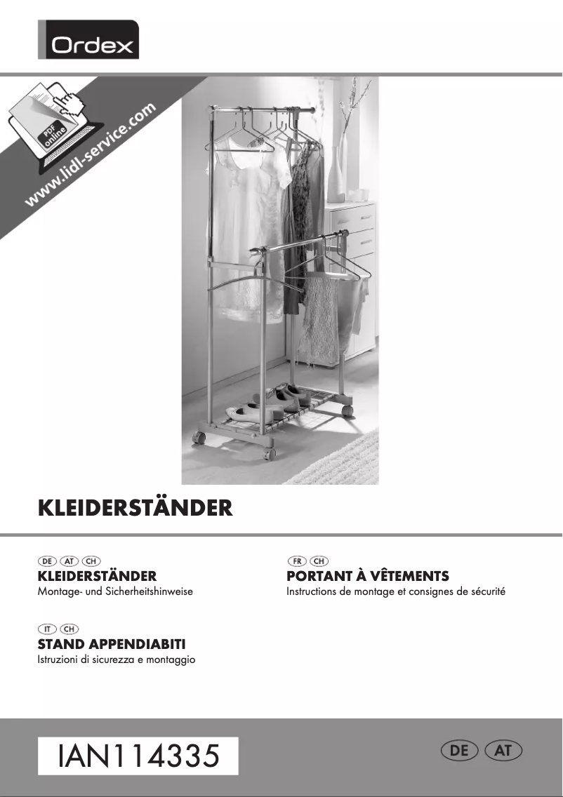 Page 1 de la notice Manuel utilisateur Ordex T13828