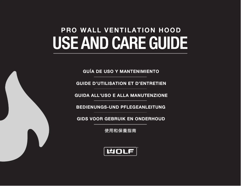 Page n°1 - Manuel utilisateur Wolf PW482418