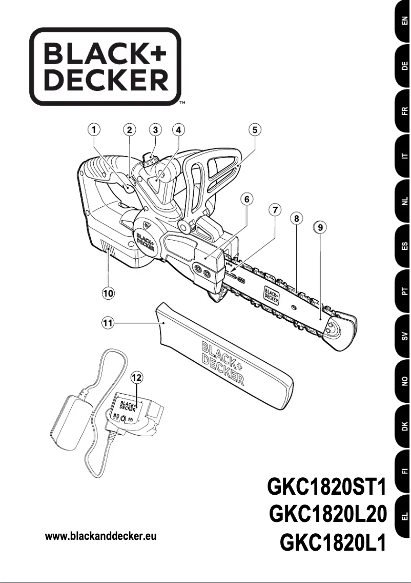 Page 1 de la notice Manuel utilisateur Black & Decker GKC1820L20
