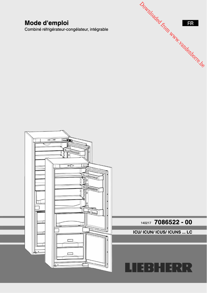 Page n°1 - Manuel utilisateur Liebherr ICUS 3224-20