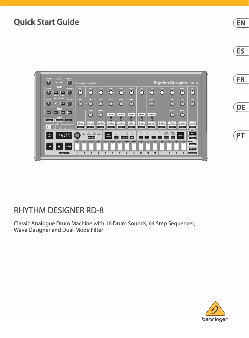 Image de la première page du manuel de l'appareil Rhythm Designer RD-8