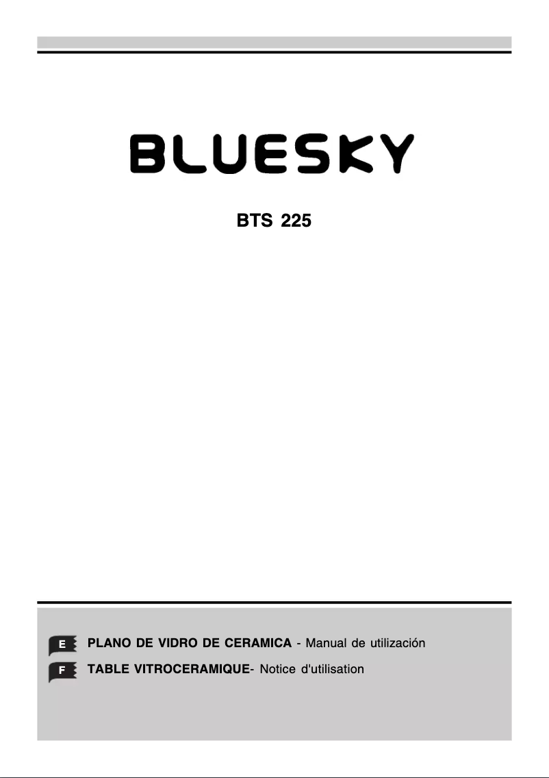 Image de la première page du manuel de l'appareil BTS 225