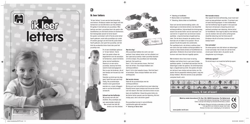 Image de la première page du manuel de l'appareil Ik leer letters