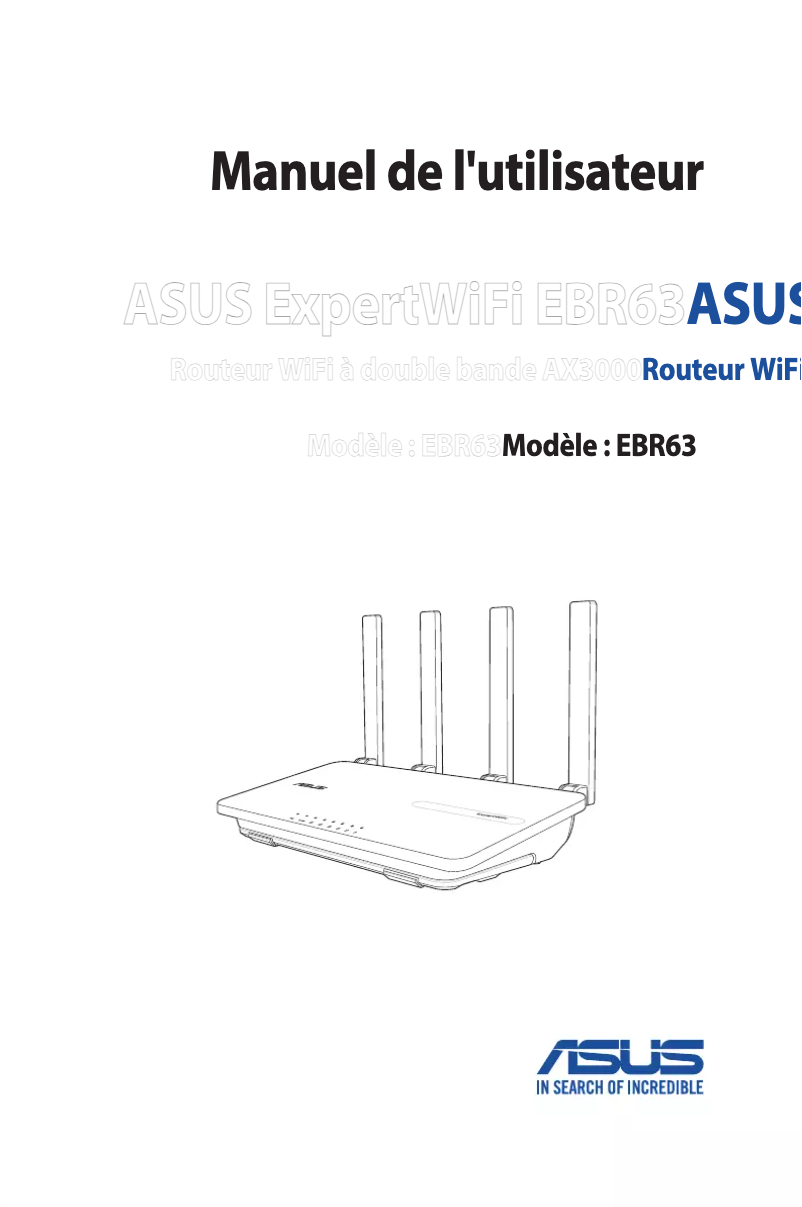 Page 1 de la notice Manuel utilisateur Asus ExpertWiFi EBR63