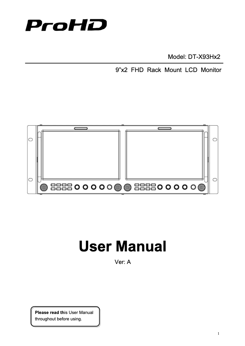 Image de la première page du manuel de l'appareil DT-X93Hx2