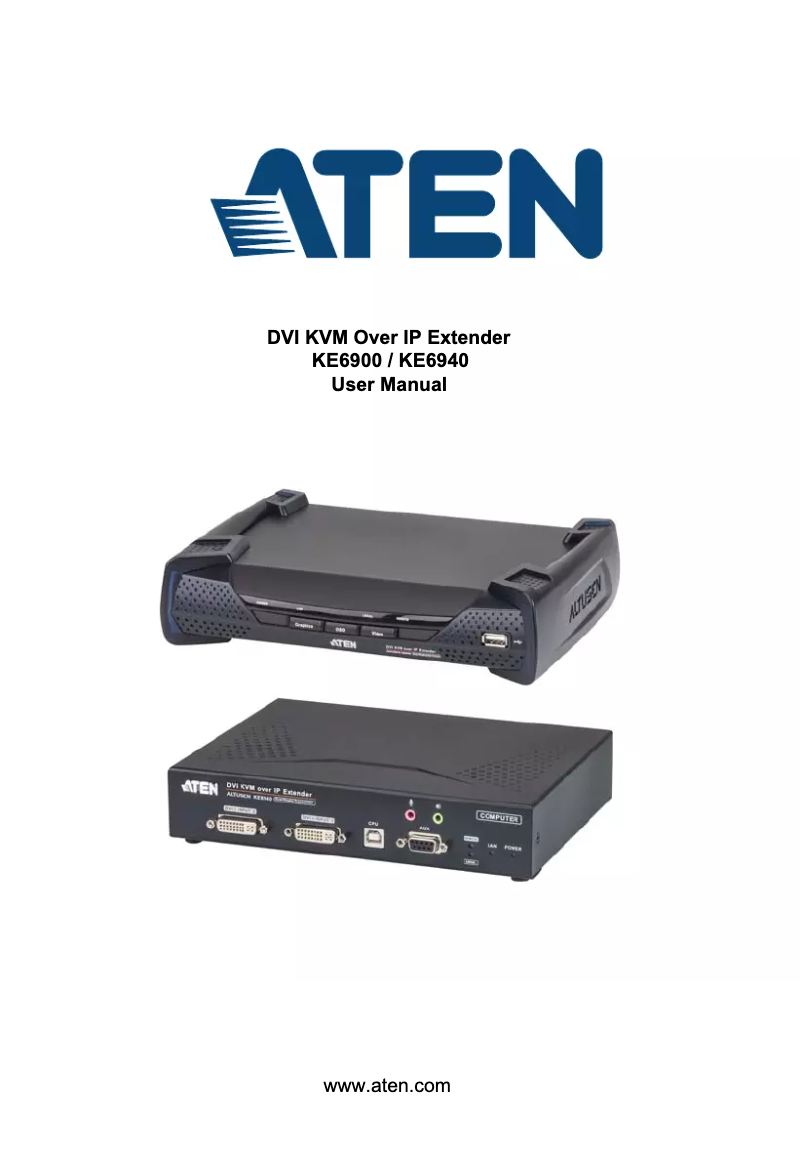 Página 1 del manual Manual de usuario ATen KE6940R