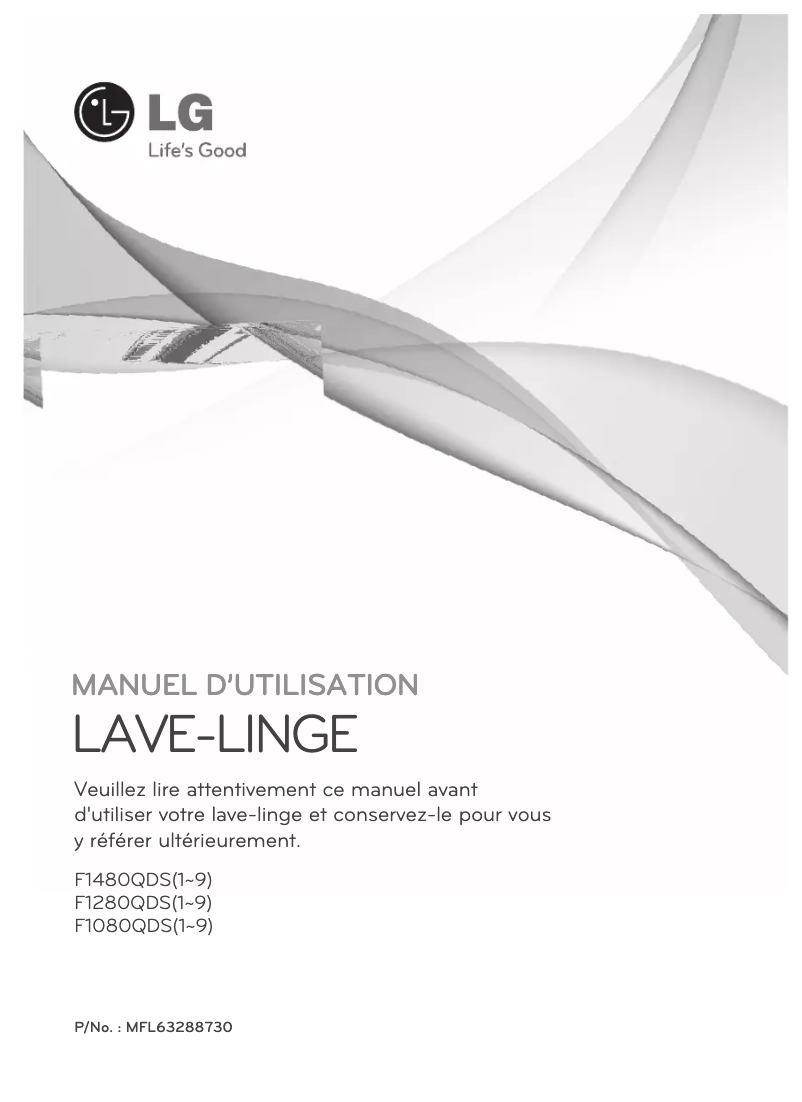 Page n°1 - Manuel utilisateur LG F1480QDS
