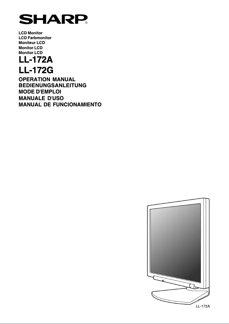 Image de la première page du manuel de l'appareil LL-172A-B