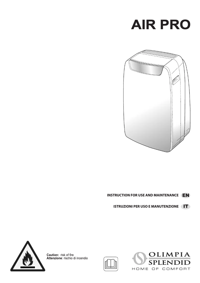 Page 1 de la notice Manuel utilisateur Olimpia Splendid Air Pro 14