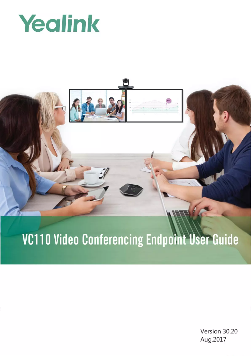 Page 1 de la notice Manuel utilisateur Yealink VC110