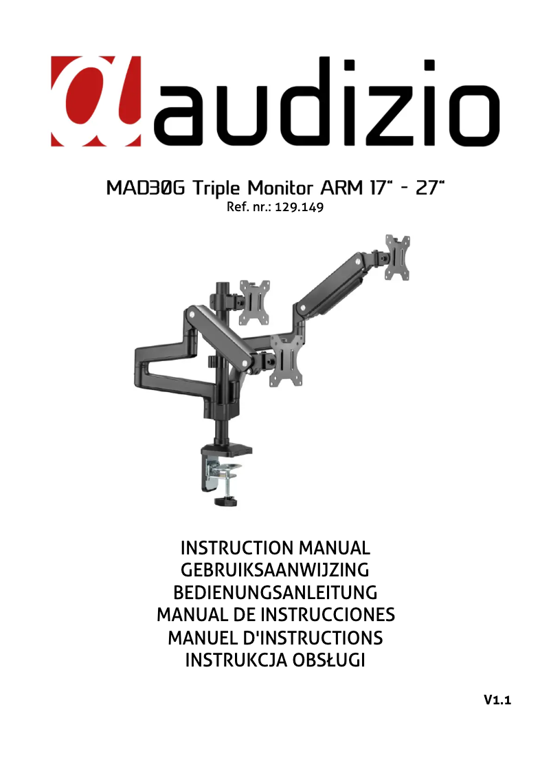 Image de la première page du manuel de l'appareil MAD30G