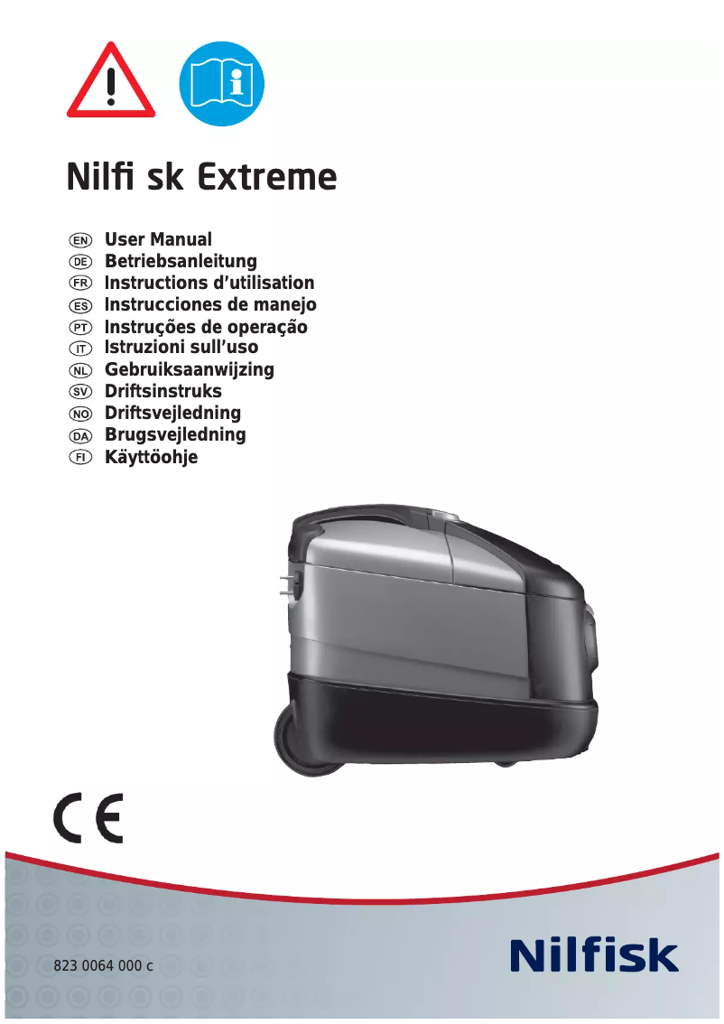 Page n°1 - Manuel utilisateur Nilfisk Extreme X150