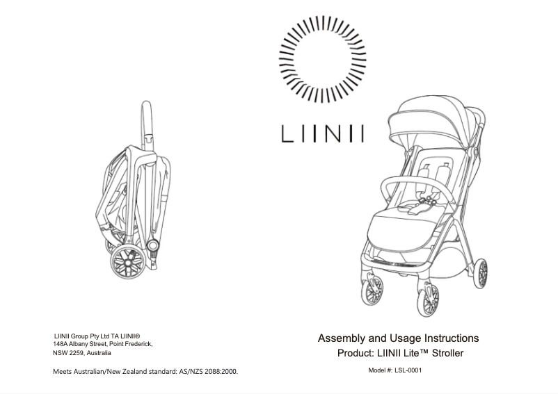 Image de la première page du manuel de l'appareil Lite