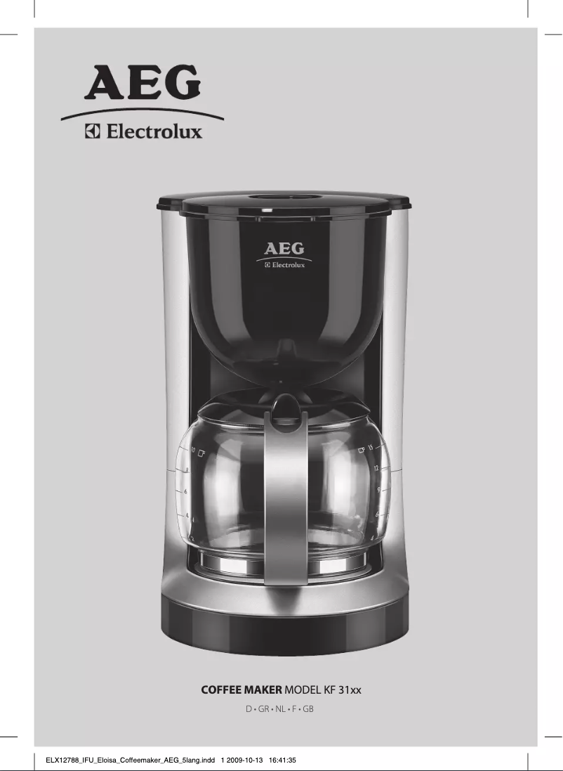 Page 1 de la notice Manuel utilisateur AEG KF3120