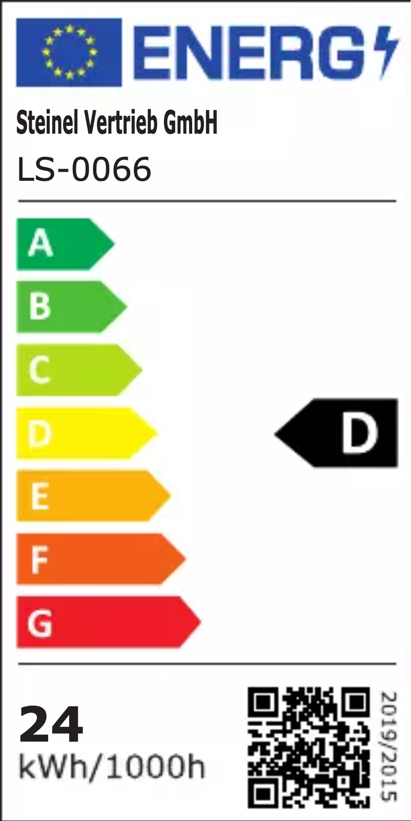 Page 1 de la notice Label énergétique Steinel RS PRO R30 Plus Q SC