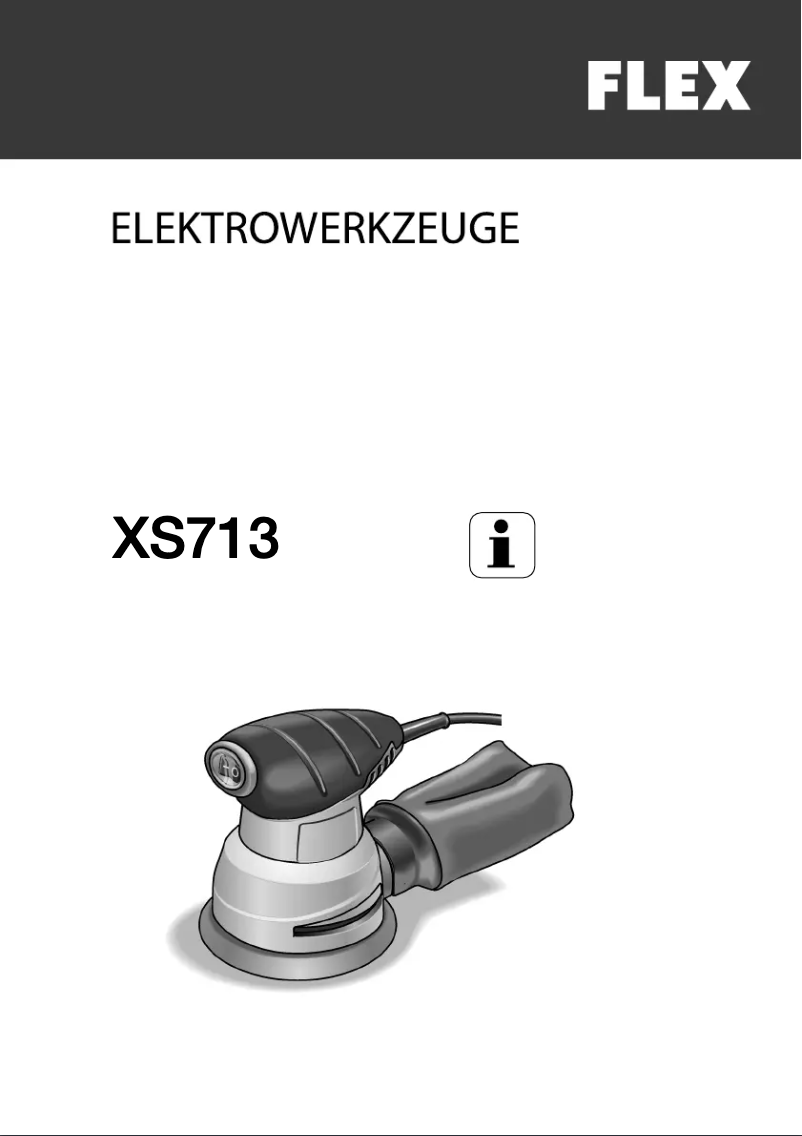 Page 1 de la notice Manuel utilisateur Flex XS 713