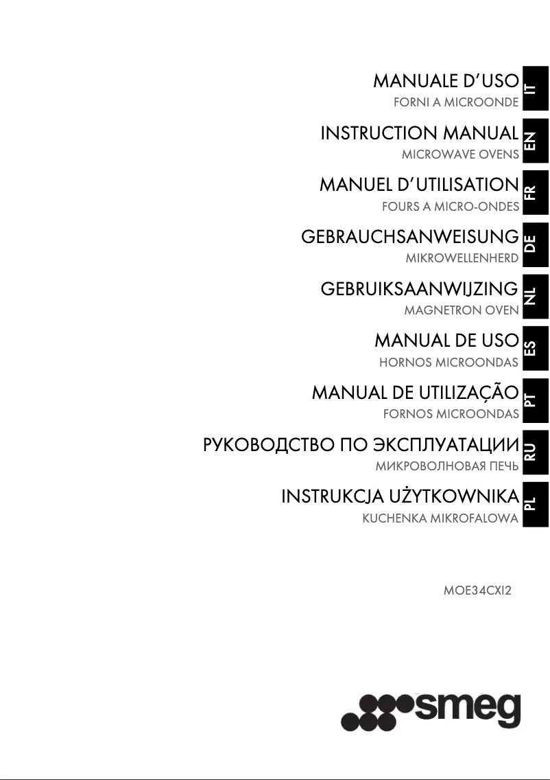 Página 1 del manual Manual de usuario Smeg MOE34CXI2