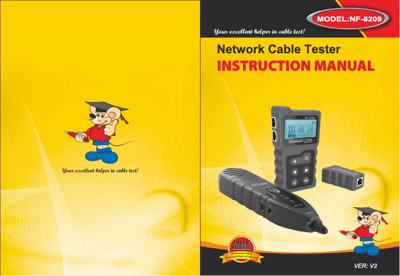 Imagen de la primera página del manual del dispositivo NF-8209