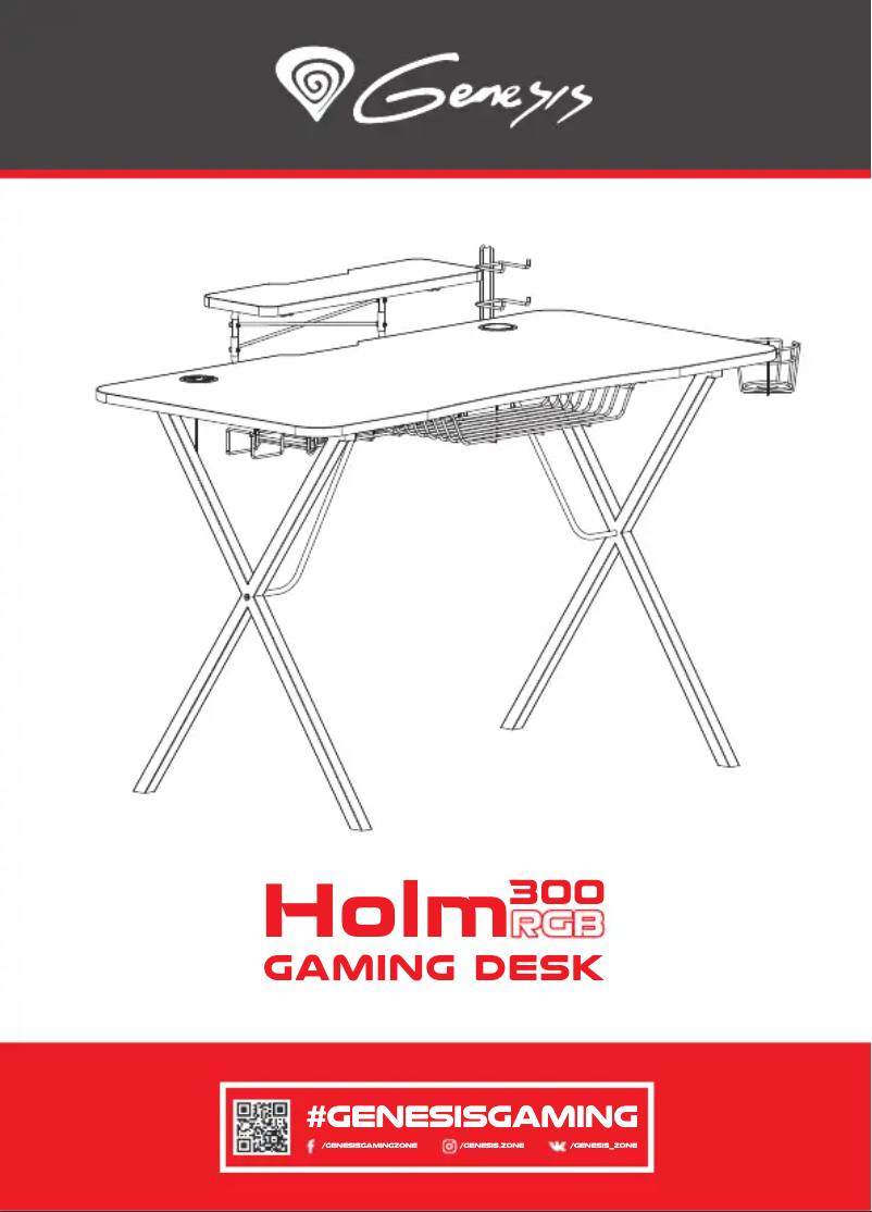 Page 1 de la notice Manuel utilisateur Genesis Holm 300 RGB