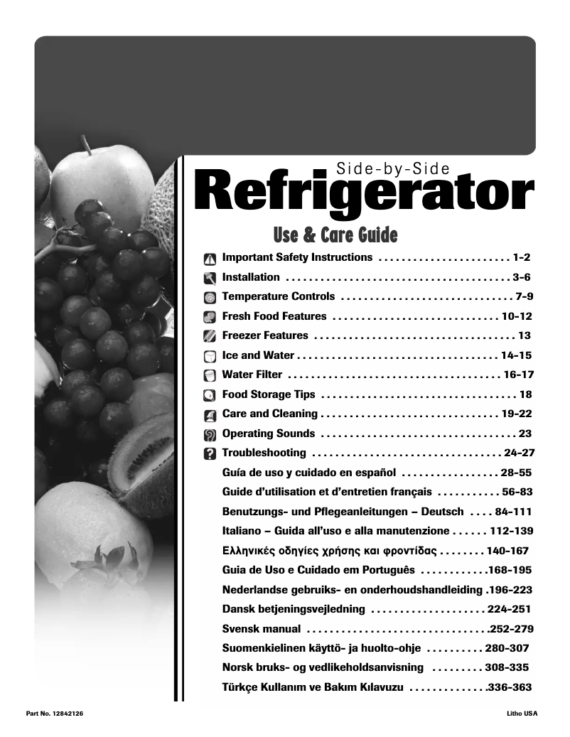 Page 1 de la notice Manuel utilisateur Amana AC 2224 PEKW